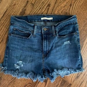 Levi’s “slimming boot” shorts